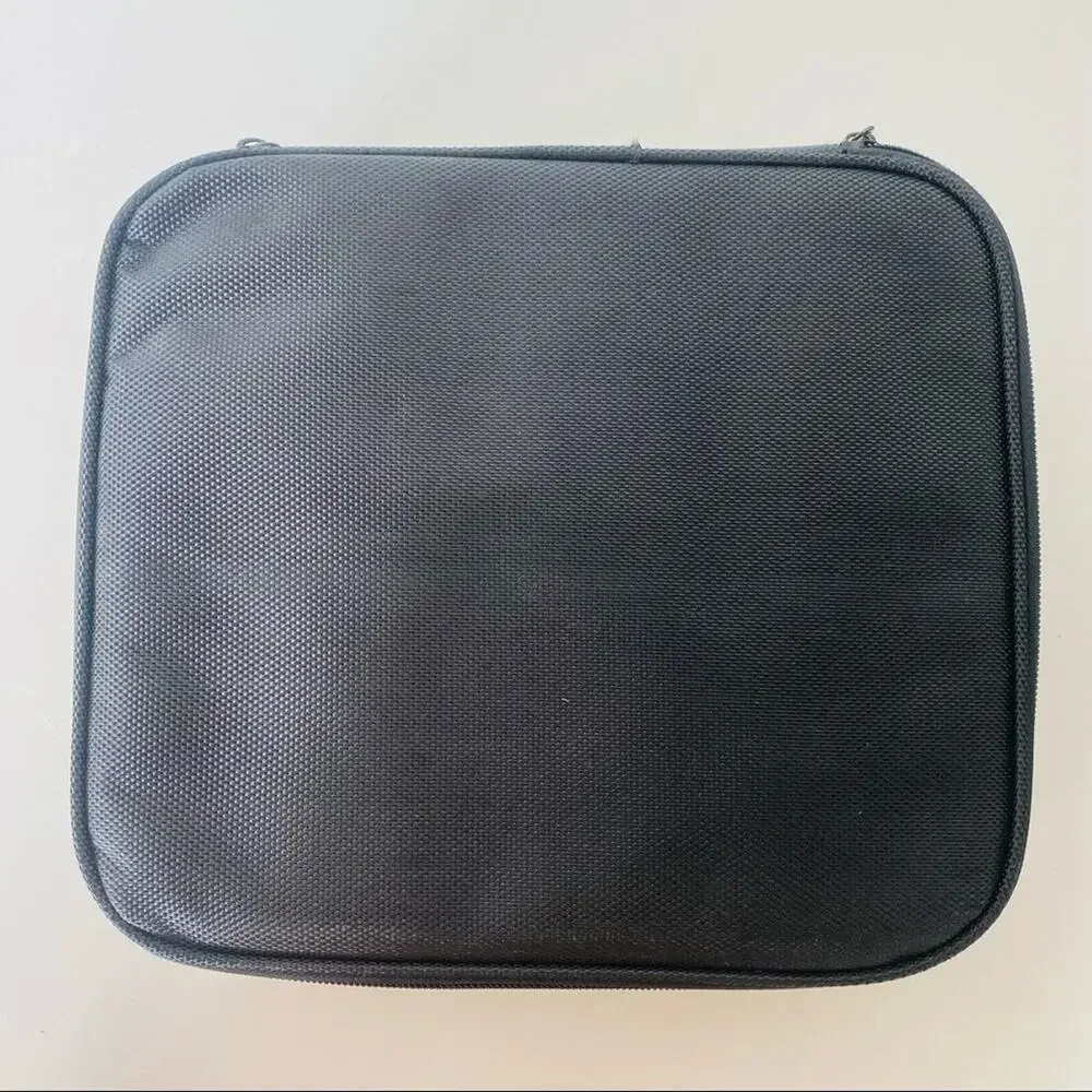 SEPHORA Black Square Zipper Removable Jewelry Makeup Carrying Case Travel Bag